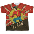 Flash - Vintage Comic Youth Short Sleeve 100% Poly product image 1