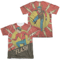 Flash - Vintage Comic (Front - Back Print) Adult Regular product image 1