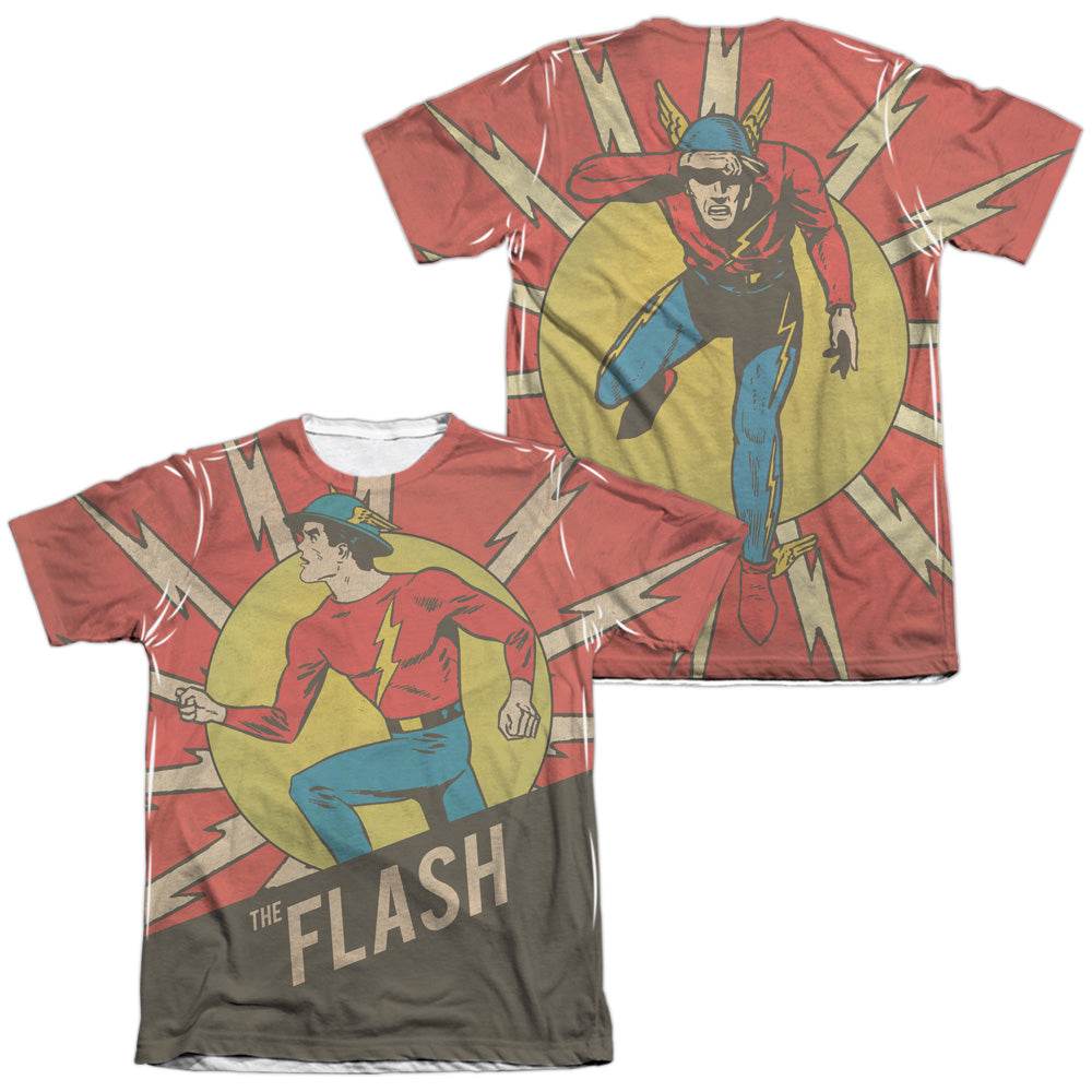 Flash - Vintage Comic (Front - Back Print) Adult Regular product image 1