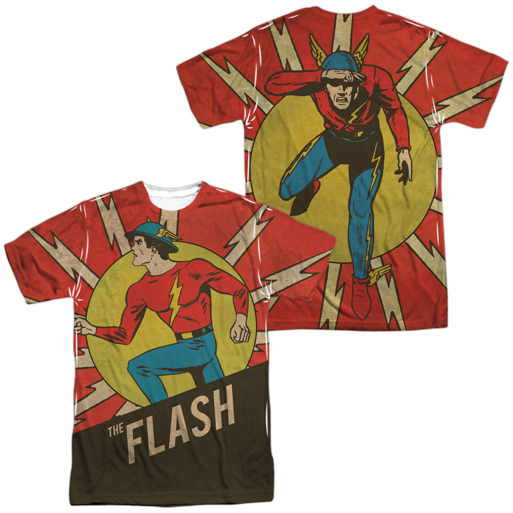 Flash - Vintage Comic (Front - Back Print) Adult Regular product image 1