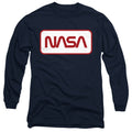 Nasa - Rectagular Worm Logo Adult Long Sleeve product image 1