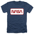 Nasa - Rectagular Worm Logo Adult Regular Fit Heather Short product image 1