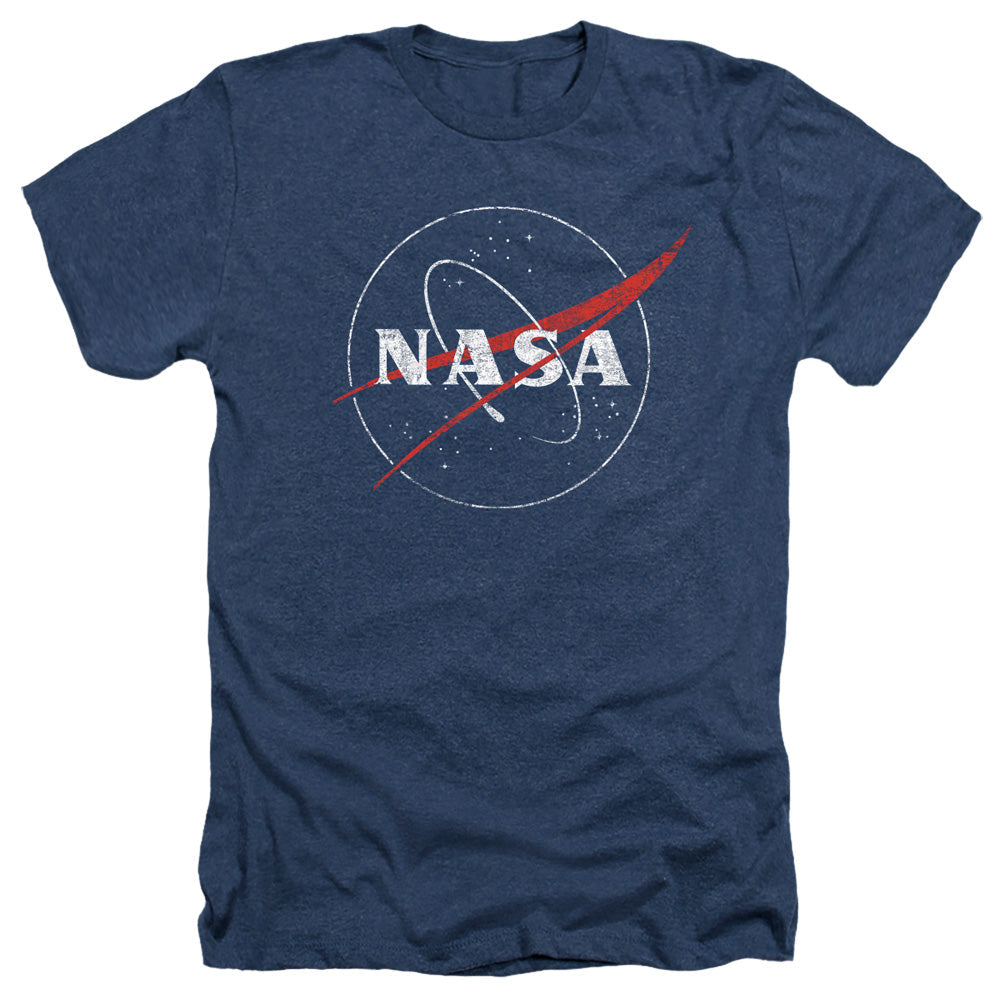 Nasa - Distressed Logo Adult Regular Fit Heather Short product image 1