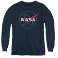 Nasa - Distressed Logo L - S Youth product image 1