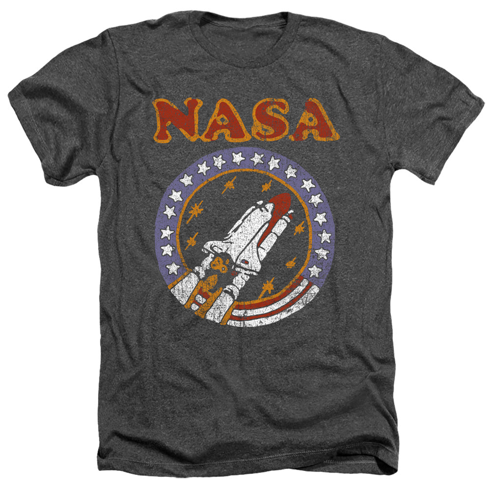 Nasa - Retro Shuttle Adult Regular Fit Heather Short Sleeve product image 1