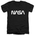 Nasa - Worm Logo Adult Slim Fit V Neck Cotton product image 1