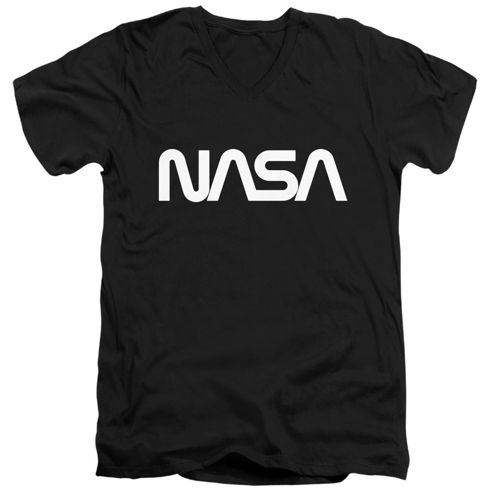 Nasa - Worm Logo Adult Slim Fit V Neck Cotton product image 1