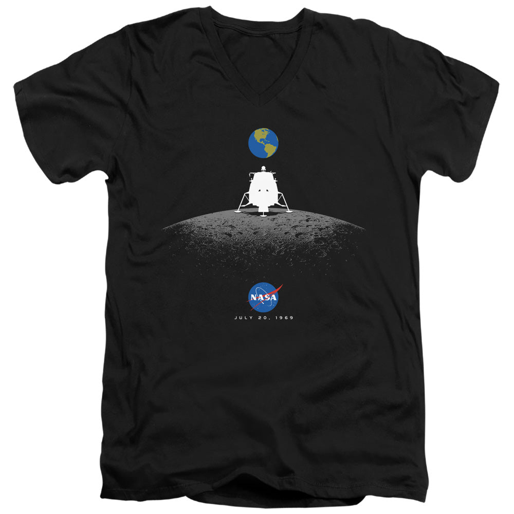Nasa - Moon Landing Simple Adult Slim Fit V Neck Cotton product image 1