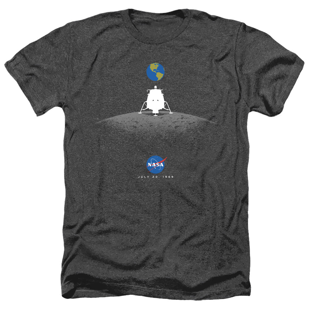 Nasa - Moon Landing Simple Adult Regular Fit Heather Short product image 1