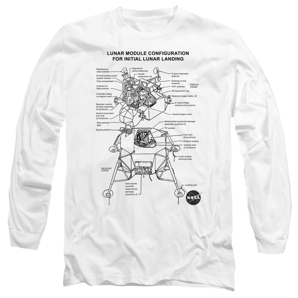 Nasa - Lunar Module Digram Adult Long Sleeve product image 1