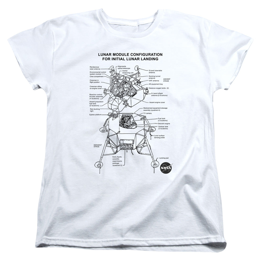 Nasa - Lunar Module Digram Women's Short Sleeve product image 1
