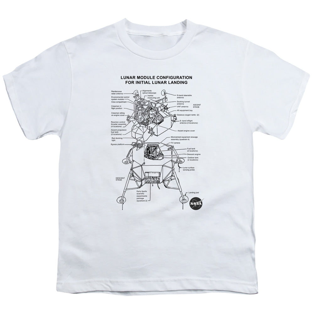 Nasa - Lunar Module Digram Youth Short Sleeve product image 1