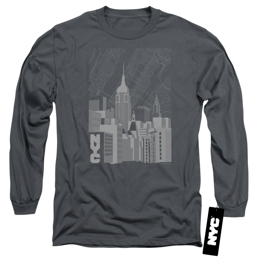 New York City - Manhattan Monochrome Adult Long Sleeve product image 1