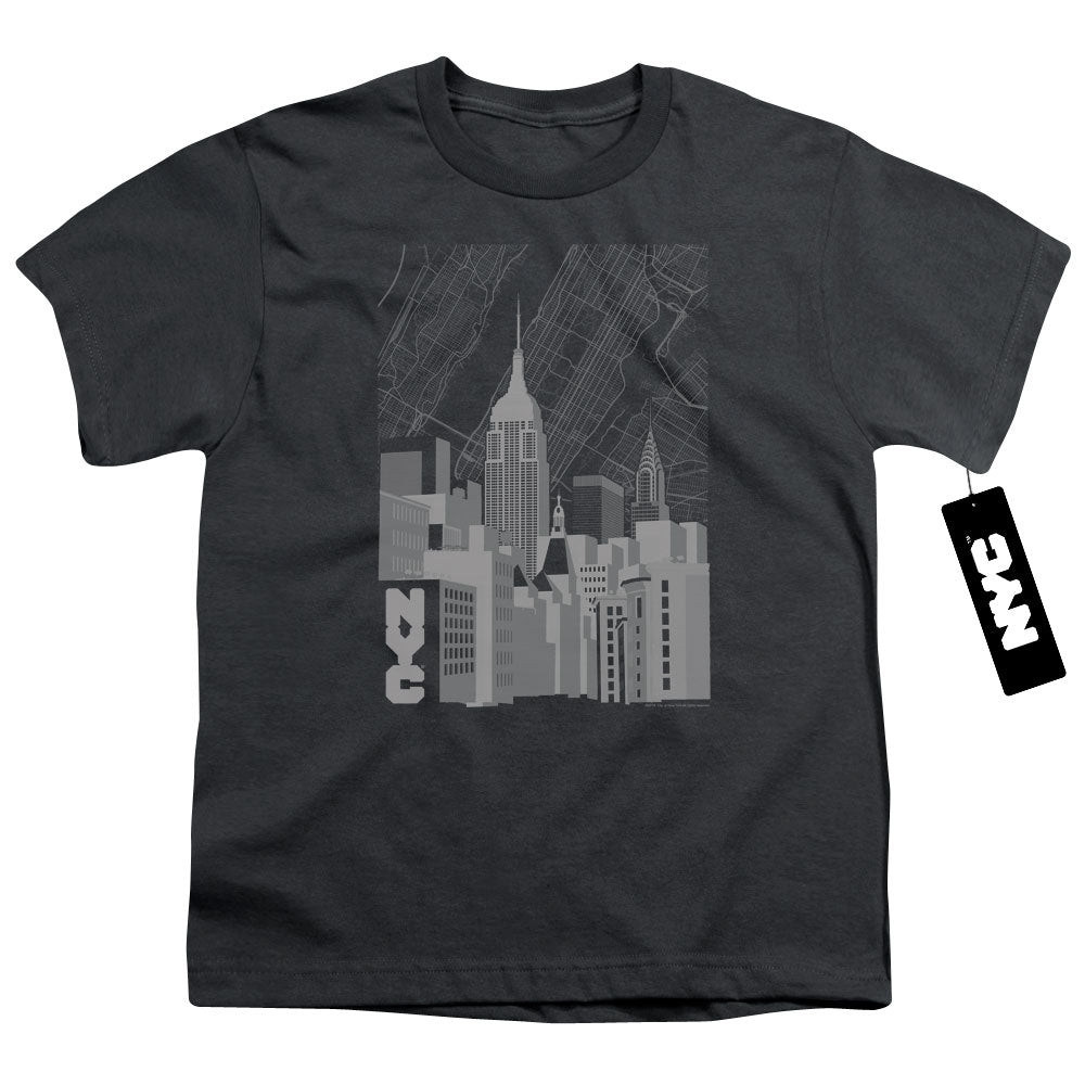 New York City - Manhattan Monochrome Youth Short Sleeve product image 1