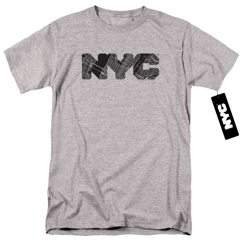 New York City - Nyc Map Fill Adult Regular Fit Short Sleeve product image 1