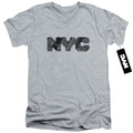 New York City - Nyc Map Fill Adult Slim Fit V Neck Cotton product image 1