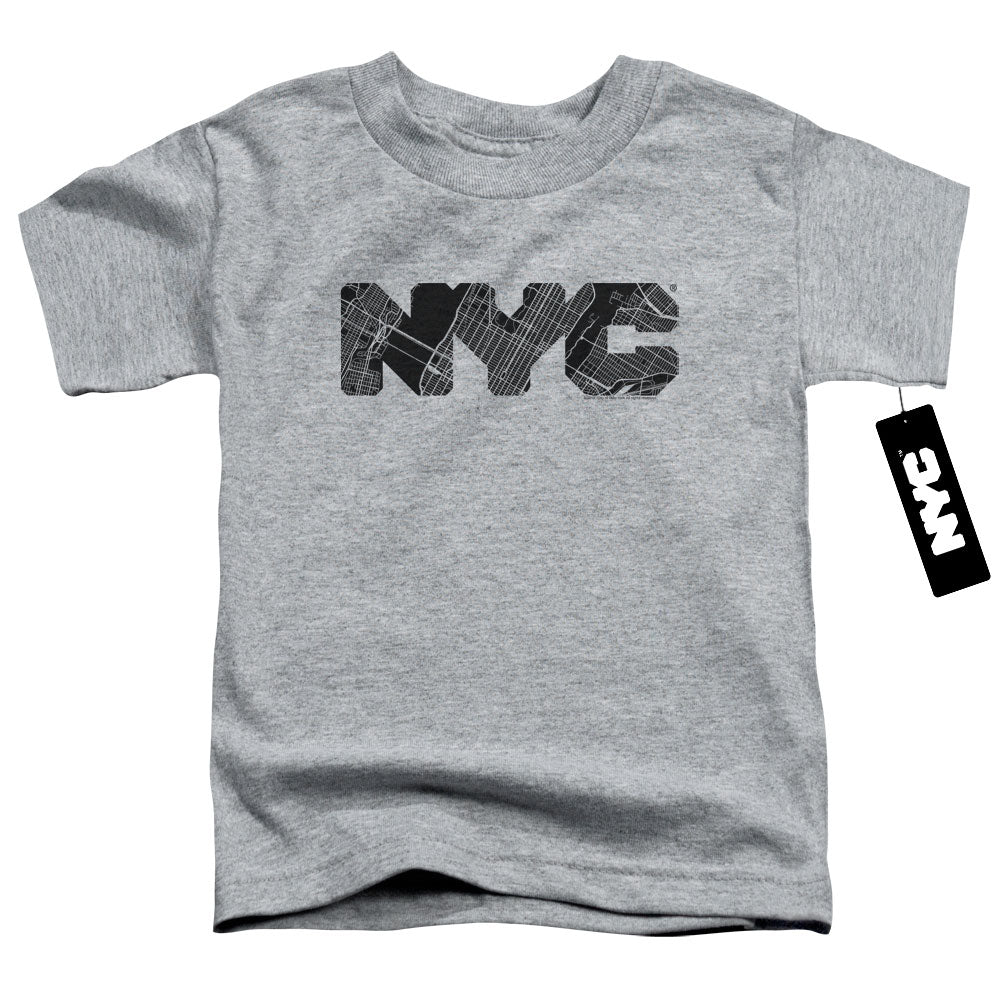 New York City - Nyc Map Fill Toddler Short Sleeve product image 1