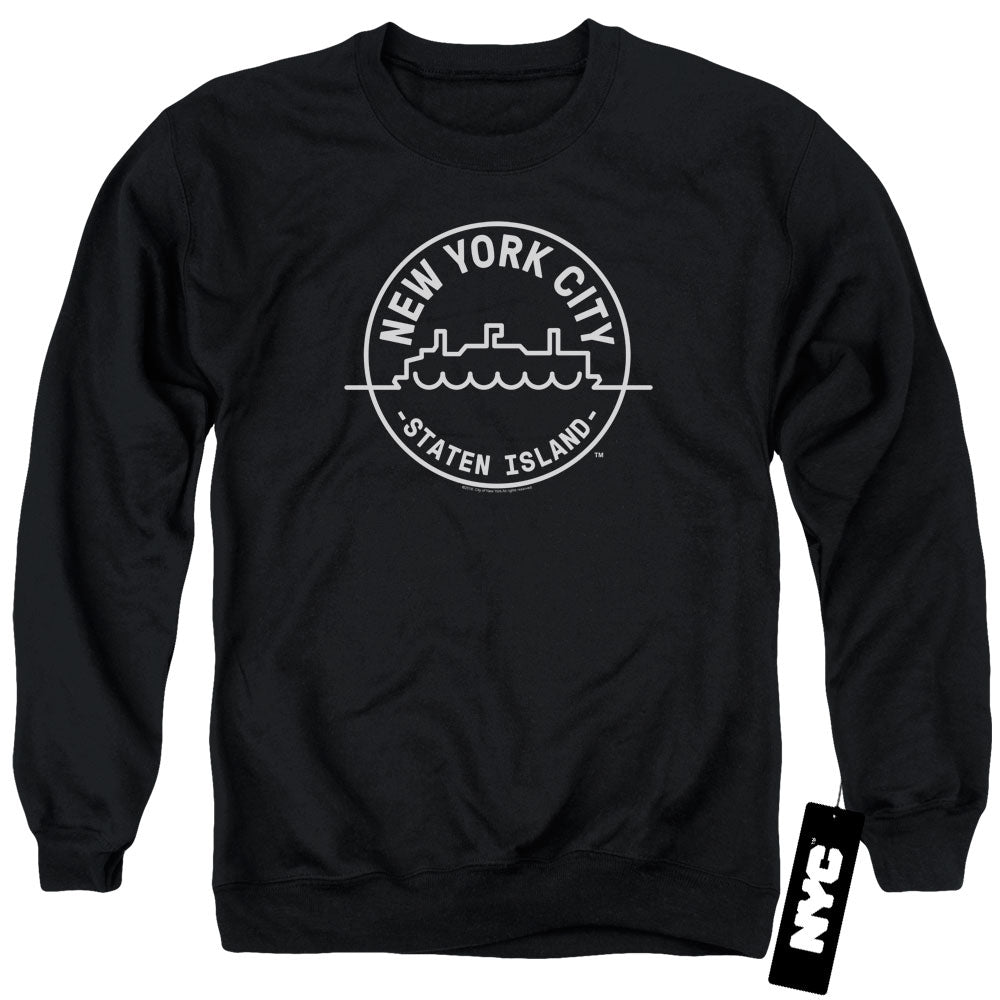 New York City - See Nyc Staten Island Adult Crewneck product image 1