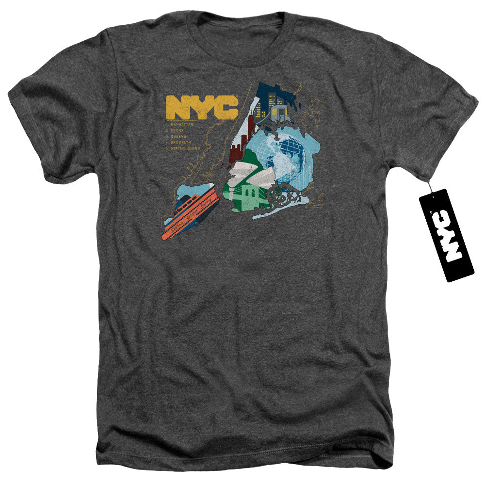 New York City - Five Boroughs Adult Regular Fit Heather product image 1