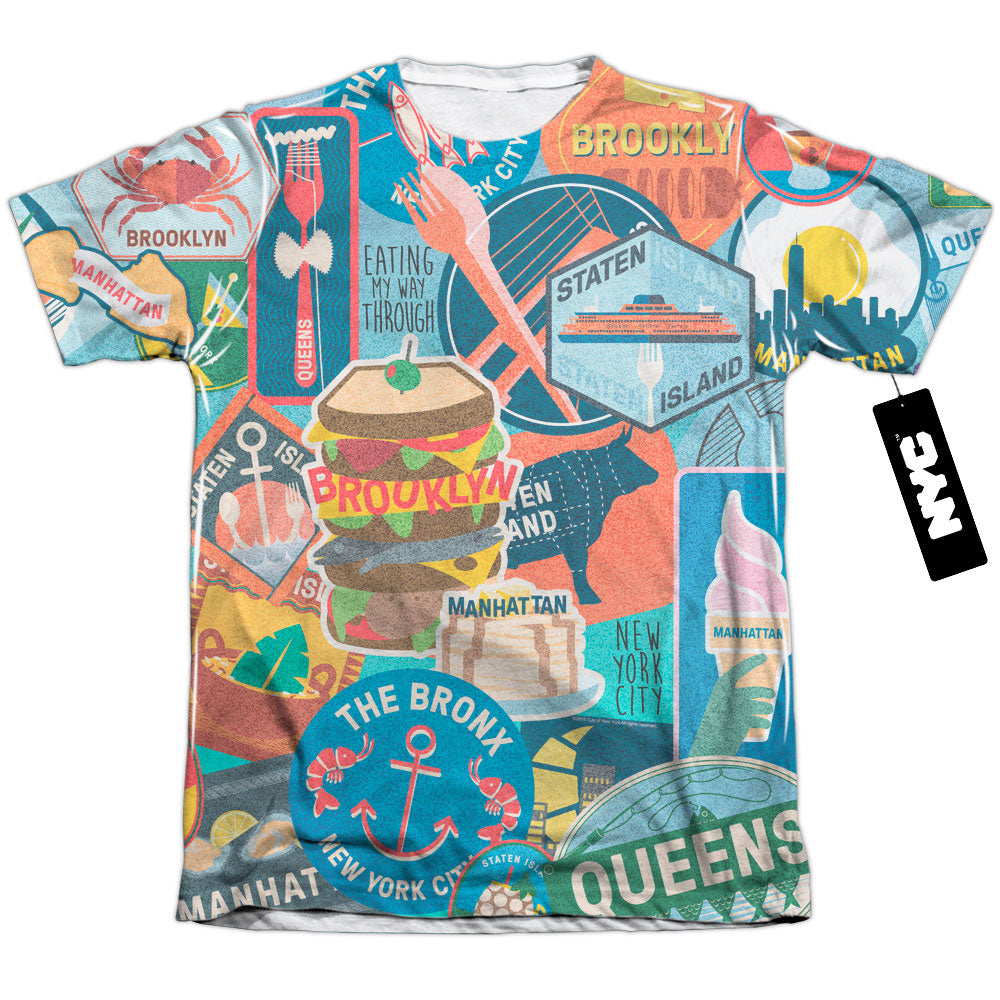 New York City - Eating Nyc Adult Regular Fit Short Sleeve product image 1
