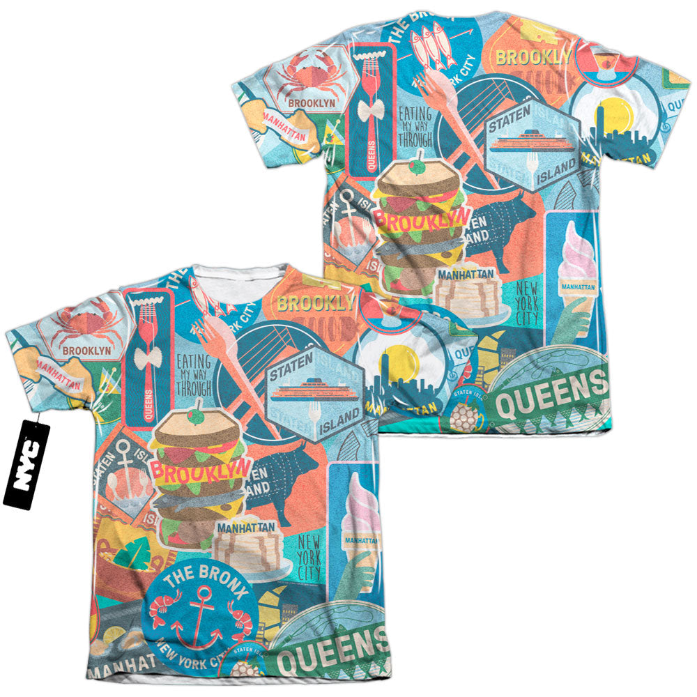 New York City - Eating Nyc (Front - Back Print) Adult product image 1