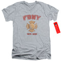 New York City - Fdny Vintage Badge Adult Slim Fit V Neck product image 1