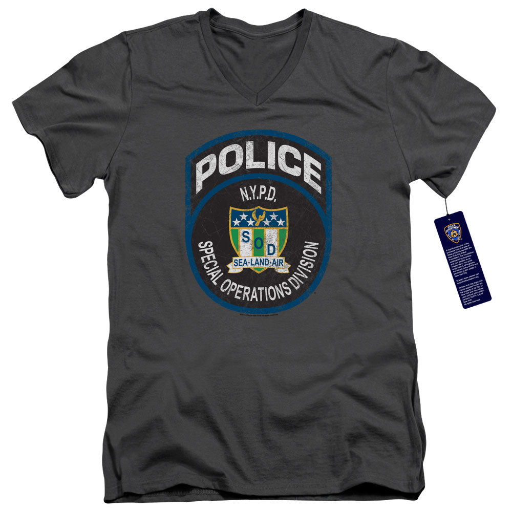 New York City - Special Ops Adult Slim Fit V Neck Cotton product image 1
