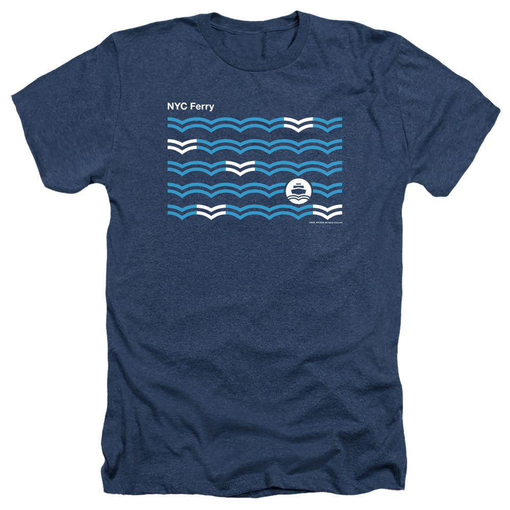 New York City - Waves Adult Regular Fit Heather Short Sleeve product image 1