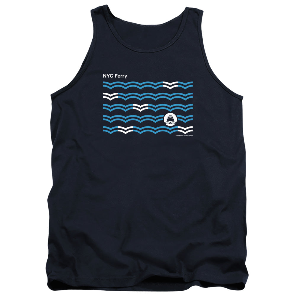 New York City - Waves Adult Tank Top
