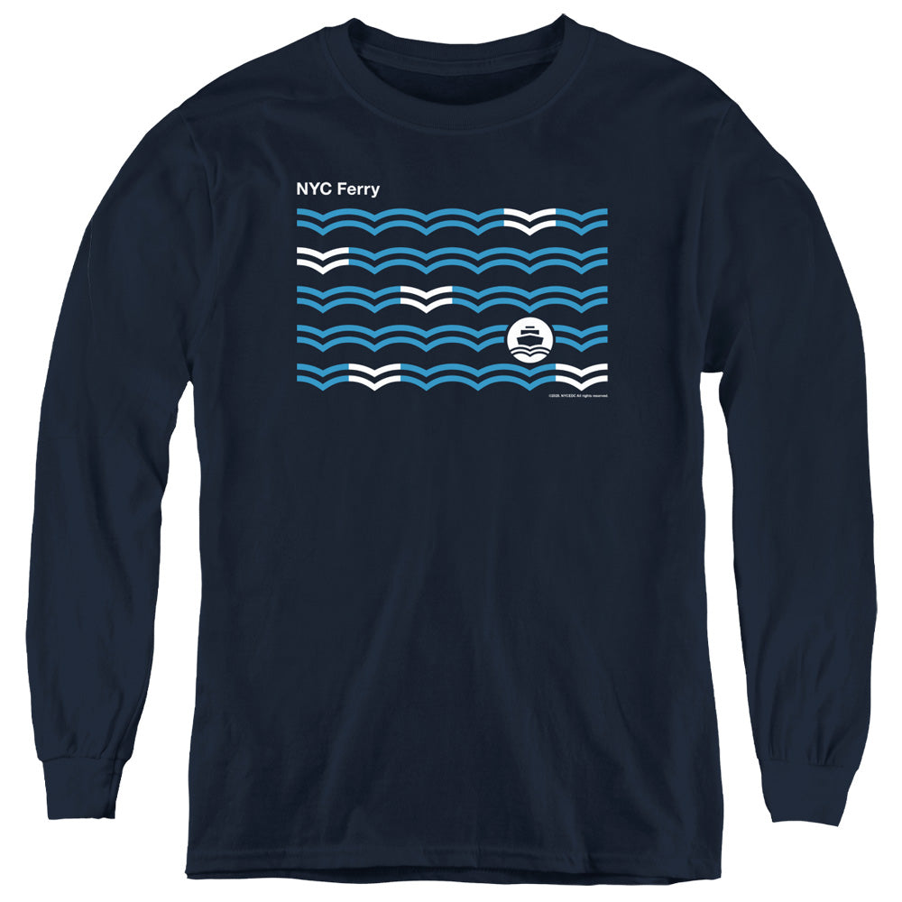 New York City - Waves L - S Youth product image 1