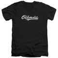 Oldsmobile - Cursive Logo Adult Slim Fit V Neck Cotton product image 1