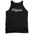 Oldsmobile - Oldsmobile Cursive Logo Adult Tank Top
