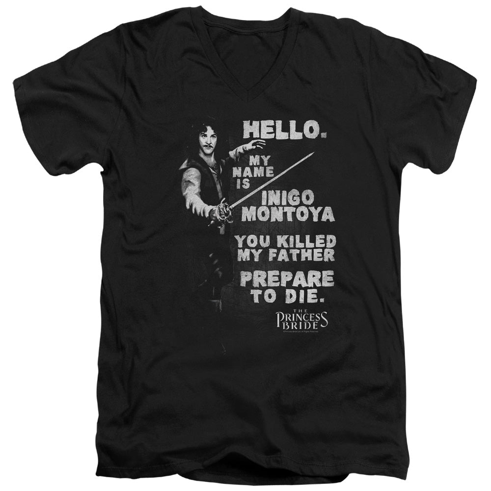 Princess Bride - Hello Again Adult Slim Fit V Neck Cotton product image 1