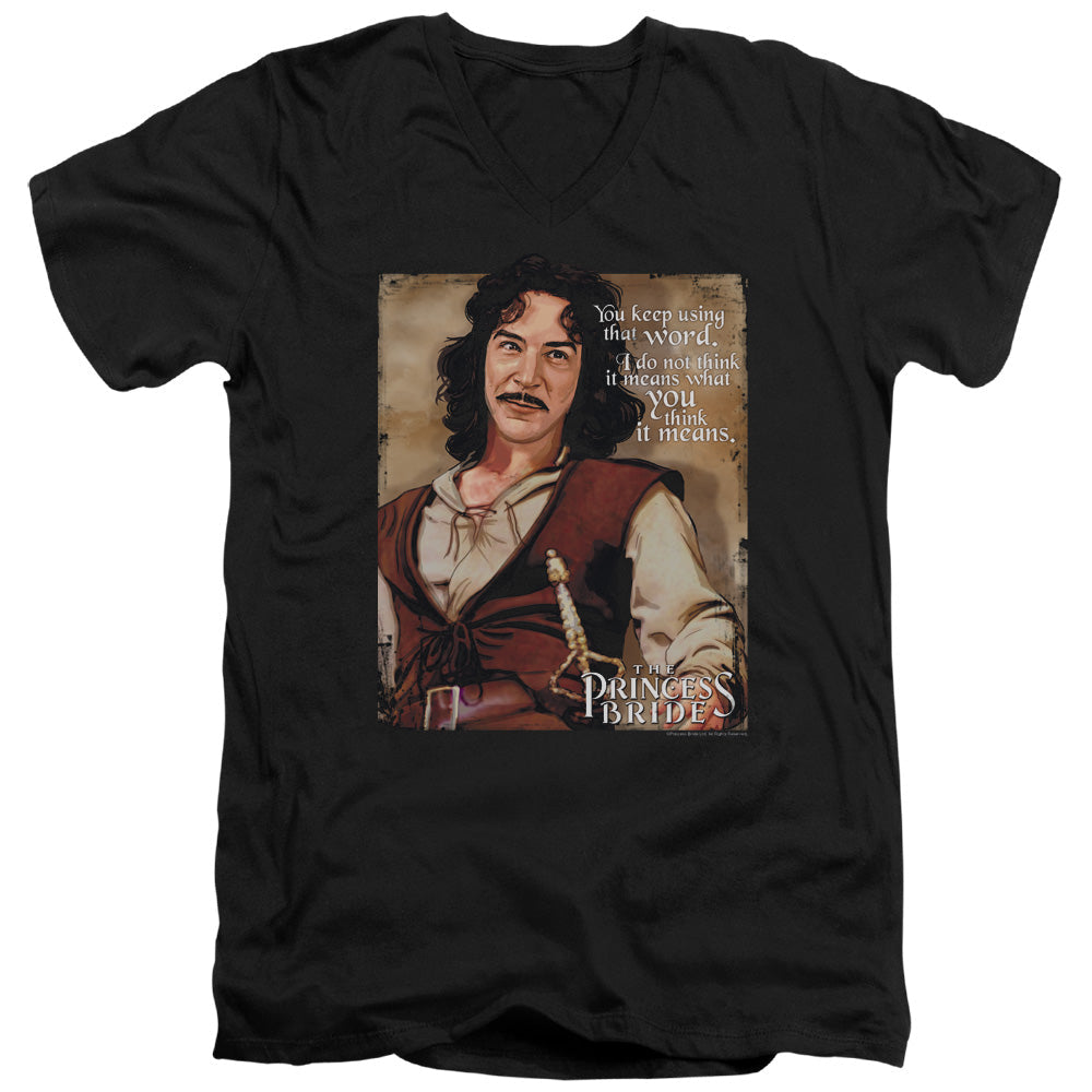 Princess Bride - Word Adult Slim Fit V Neck Cotton product image 1
