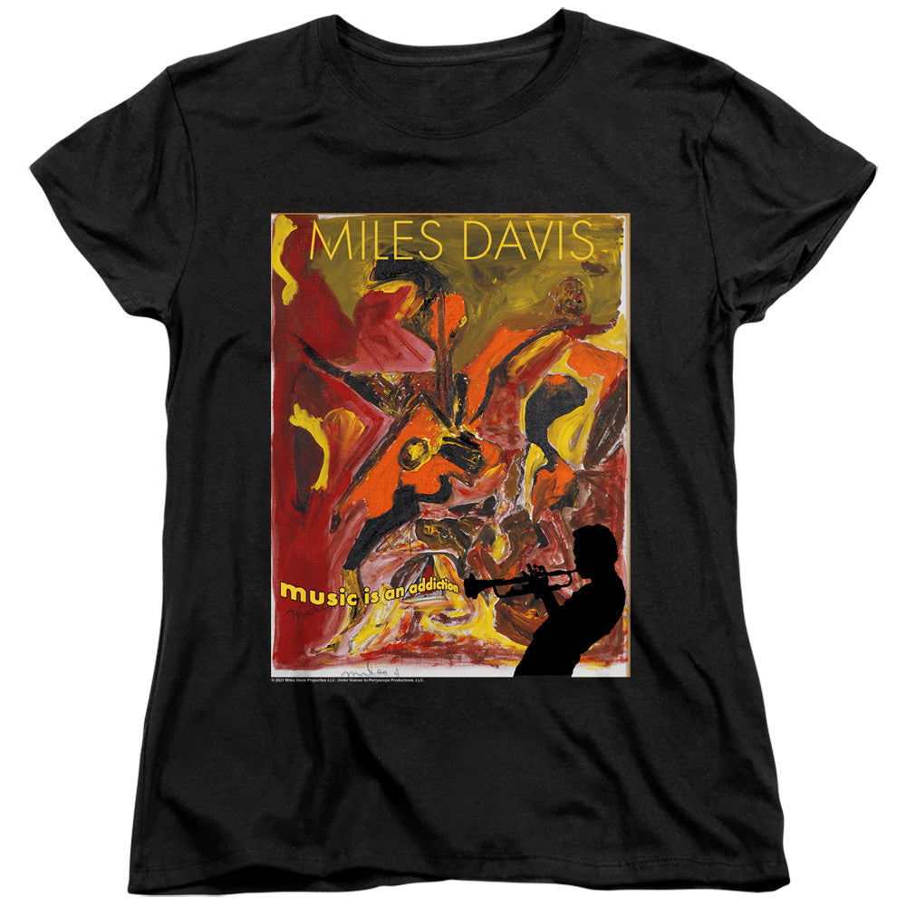 Miles Davis - Music Is An Addiction Women's Short Sleeve product image 1