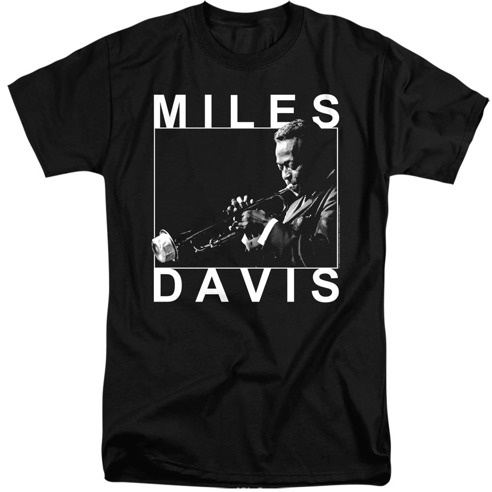 Miles Davis - Monochrome Adult Tall Fit Short Sleeve product image 1