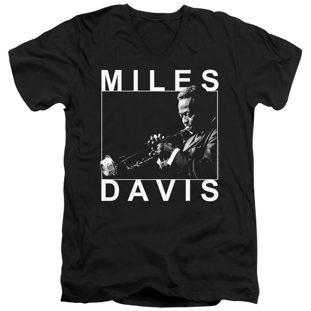 Miles Davis - Monochrome Adult Slim Fit V Neck Cotton product image 1