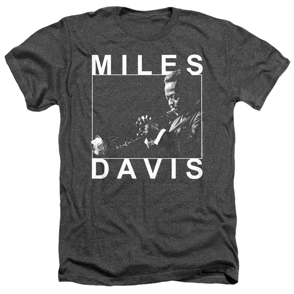 Miles Davis - Monochrome Adult Regular Fit Heather Short product image 1