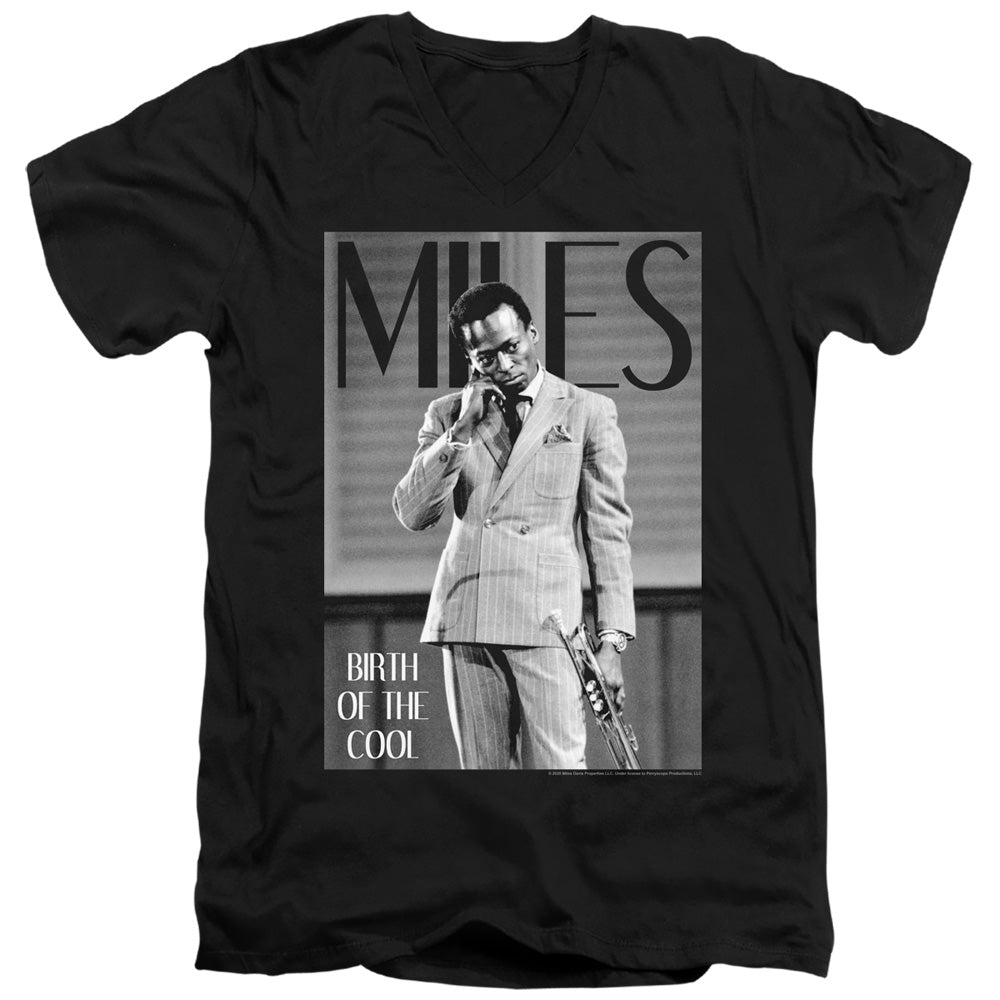 Miles Davis - Simply Cool Adult Slim Fit V Neck Cotton product image 1