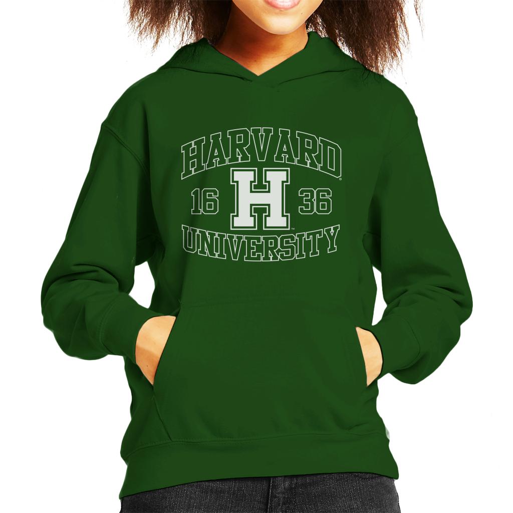 Harvard University 1636 Sports Text Logo Kid's Hooded product image 4