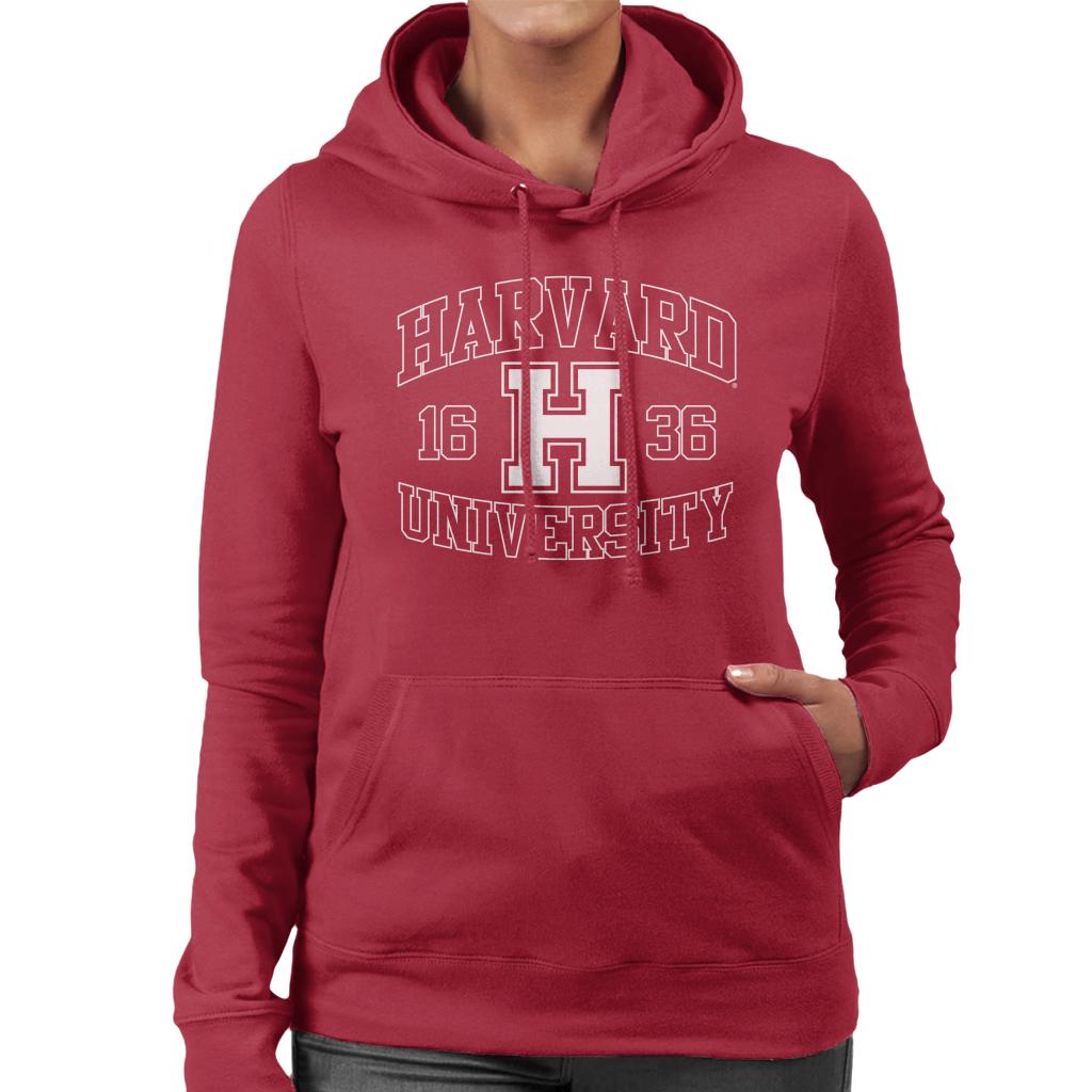 Harvard University 1636 Sports Text Logo Women's Hooded product image 4