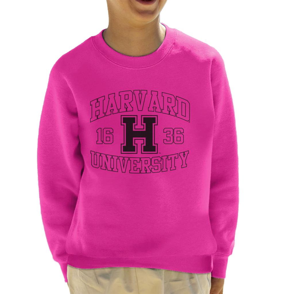 Harvard University Sports Text Logo 1636 Kid's Sweatshirt product image 4