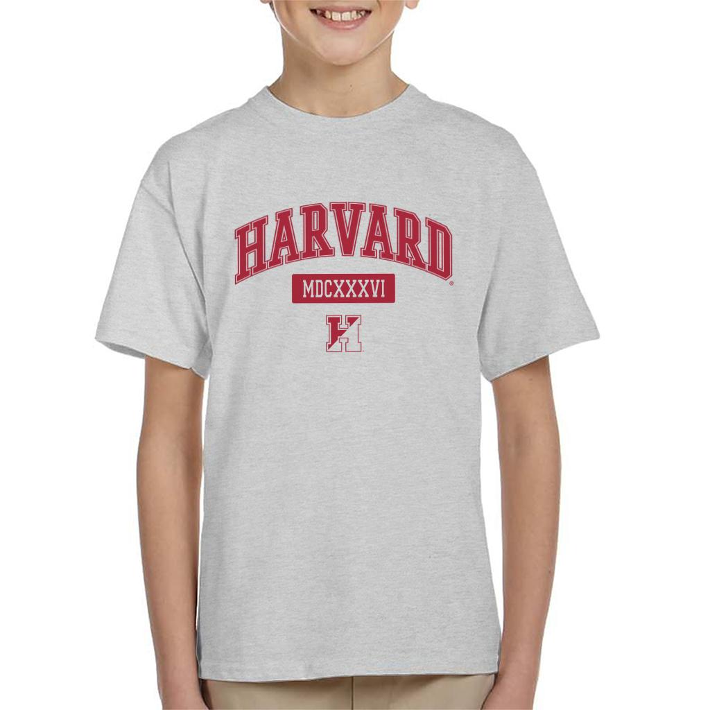 Harvard University MDCXXXVI Varsity Logo Kid's T-Shirt product image 1