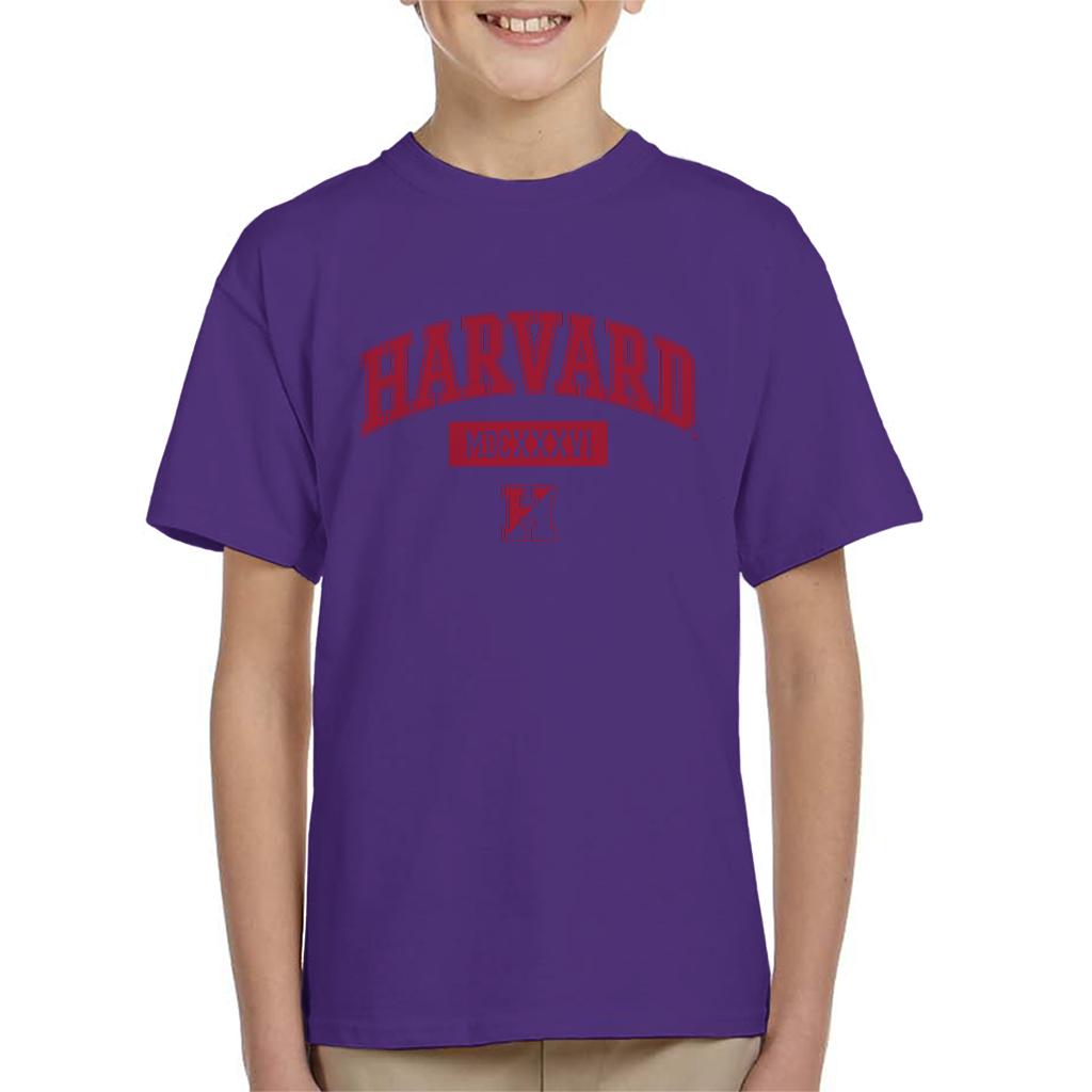 Harvard University MDCXXXVI Varsity Logo Kid's T-Shirt product image 6