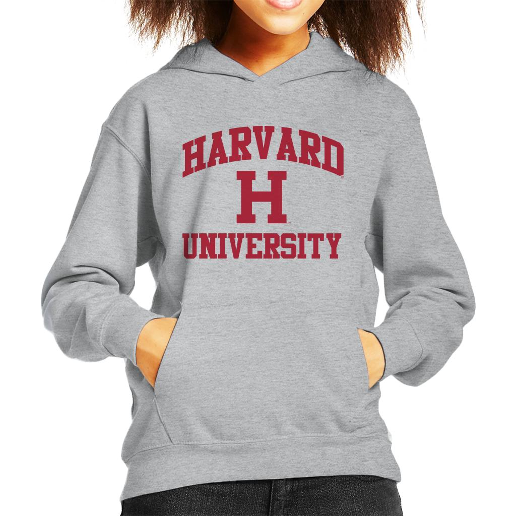 Harvard University Classic Text Logo Kid's Hooded Sweatshirt product image 4