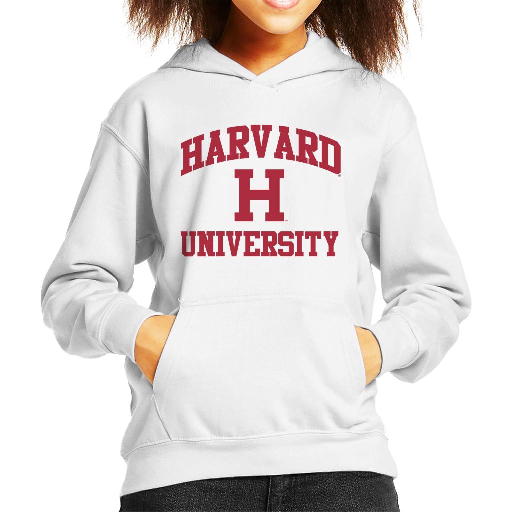 Harvard University Classic Text Logo Kid's Hooded Sweatshirt product image 6