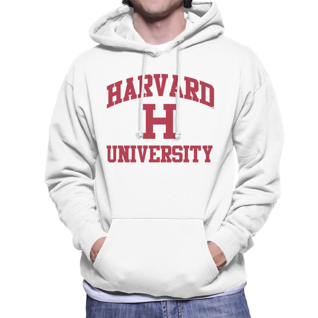 Harvard University Classic Text Logo Men's Hooded Sweatshirt product image 6