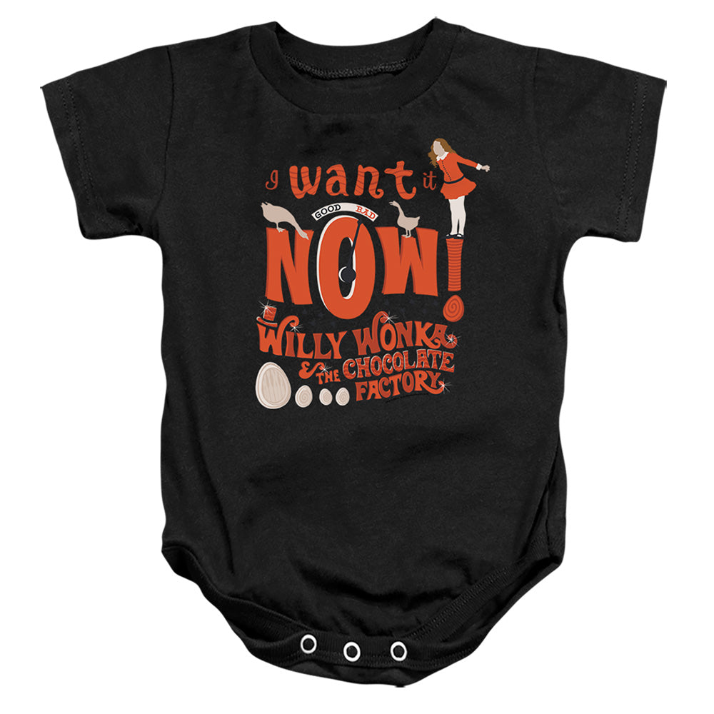 Willy Wonka And The Chocolate Factory - I Want It Now Infant Snapsuit