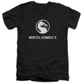 Mortal Kombat X - Dragon Logo Adult Slim Fit V Neck Cotton product image 1