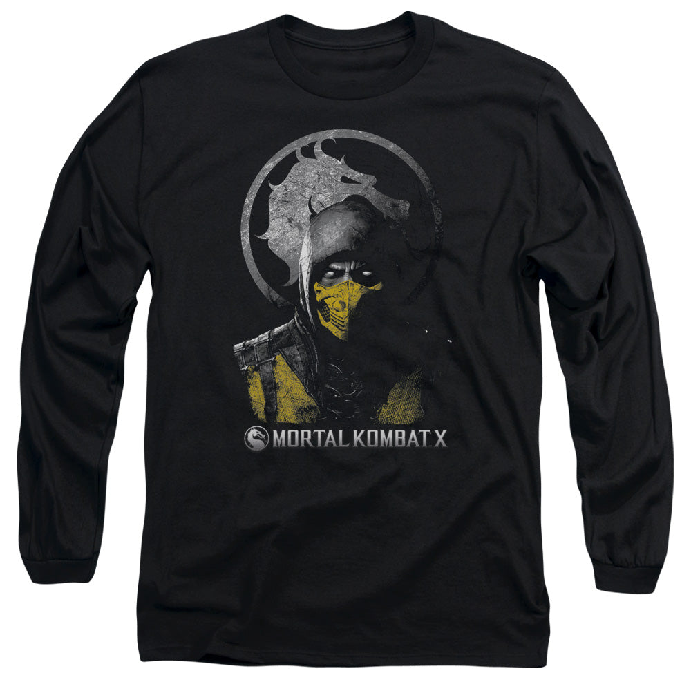 Mortal Kombat X - Scorpion Bust Adult Long Sleeve product image 1